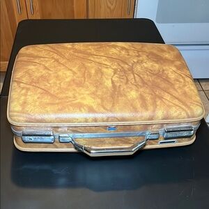 Vintage Tan Suitcase